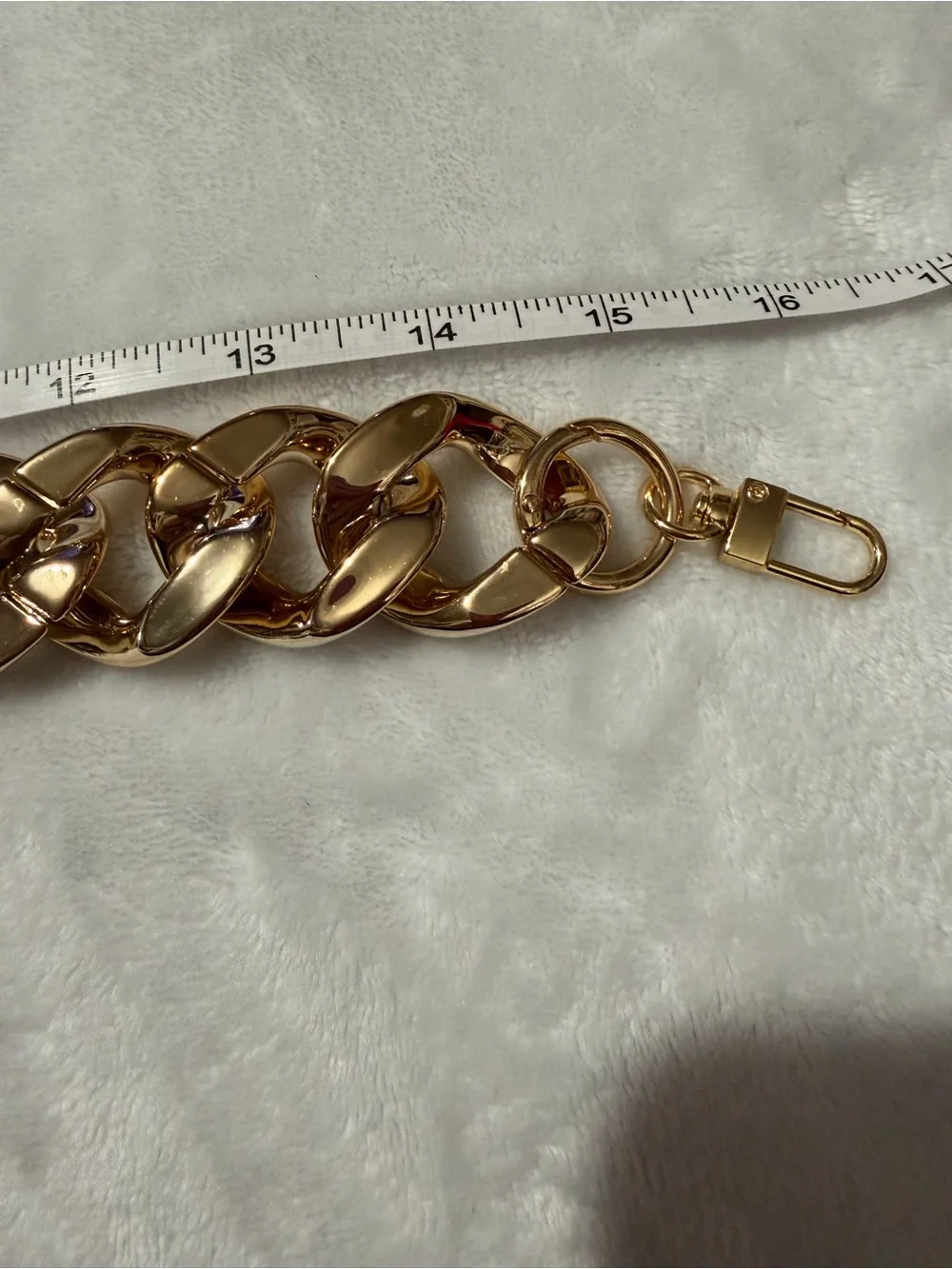 Gold-Tone Chunky Purse/ Bag Charm Chain -